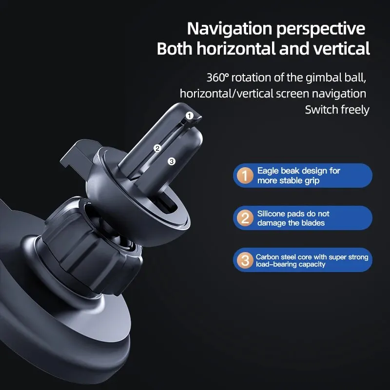 Magnetic Car Wireless Charger Stand Mobile Phone Chargers Holder for iPhone 15 14 13 12 Pro Max Mini Car Fast Charging Station