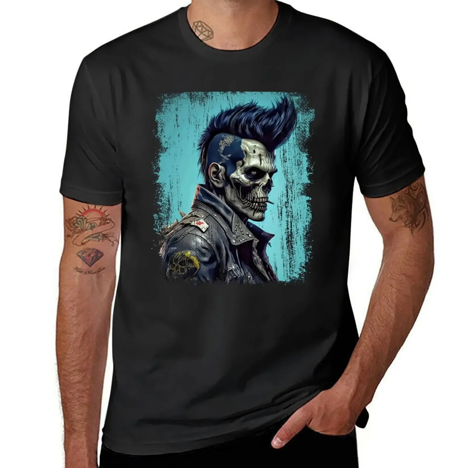 Apocalyptic Rock'n'Roll Zombie T-Shirt anime t shirts custom shirt mens graphic t-shirts hip hop