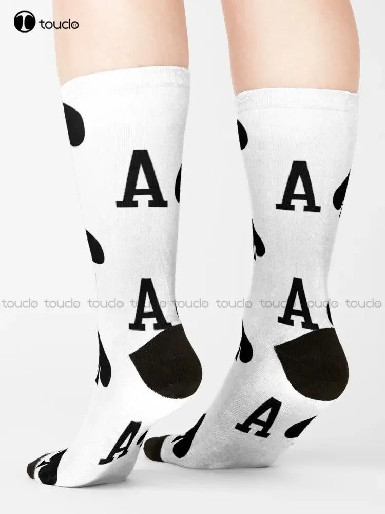 Ace Of Spades Playing Card - Magician & Poker Player Socks Slipper Socks Men Personalized Custom Unisex Adult Teen Youth Socks