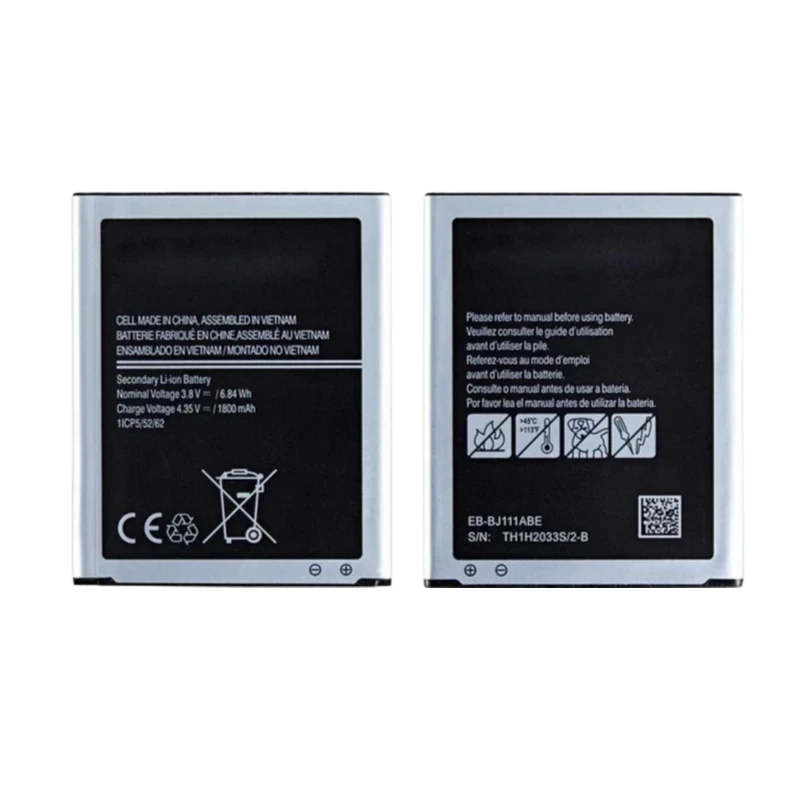 3.8 فولت 1800 مللي أمبير EB-BJ111ABE بطارية لأجهزة سامسونج غالاكسي J1 جايس J110 SM-J110F J110H J110F J110FM 4G نسخة العلامة التجارية الجديدة عالية الجودة