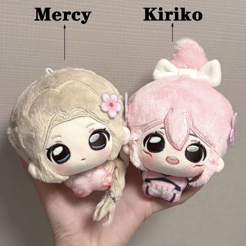 10cm Kawaii Cosplay Game OW2 Overwatch 2 Hero Character Kiriko / Mercy Angela Ziegler Plush Toys Cute Cartoon Anime Plushie Doll