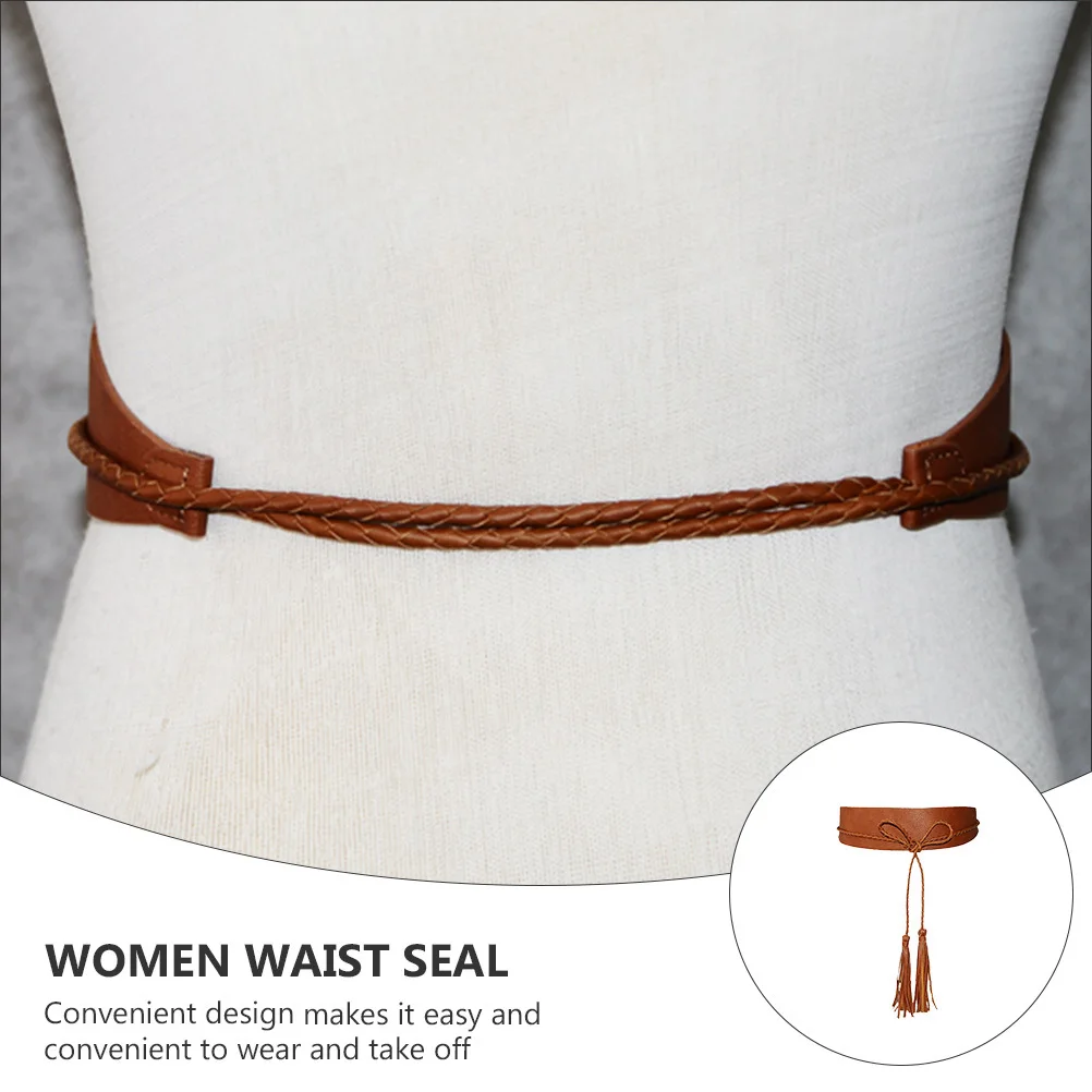 1 قطعة حزام الخصر الإناث واسعة شرابة حزام ملابس الإكسسوارات الخصر تشكيل للنساء تنورة حلية الحفلات والزفاف #1