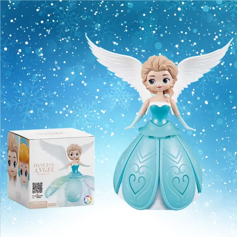 

Disney Dancing Princess Toys for Girls Electric Cars Angel Doll with Colorful Flashing Lights & Singing Music Toys for Kids Gift