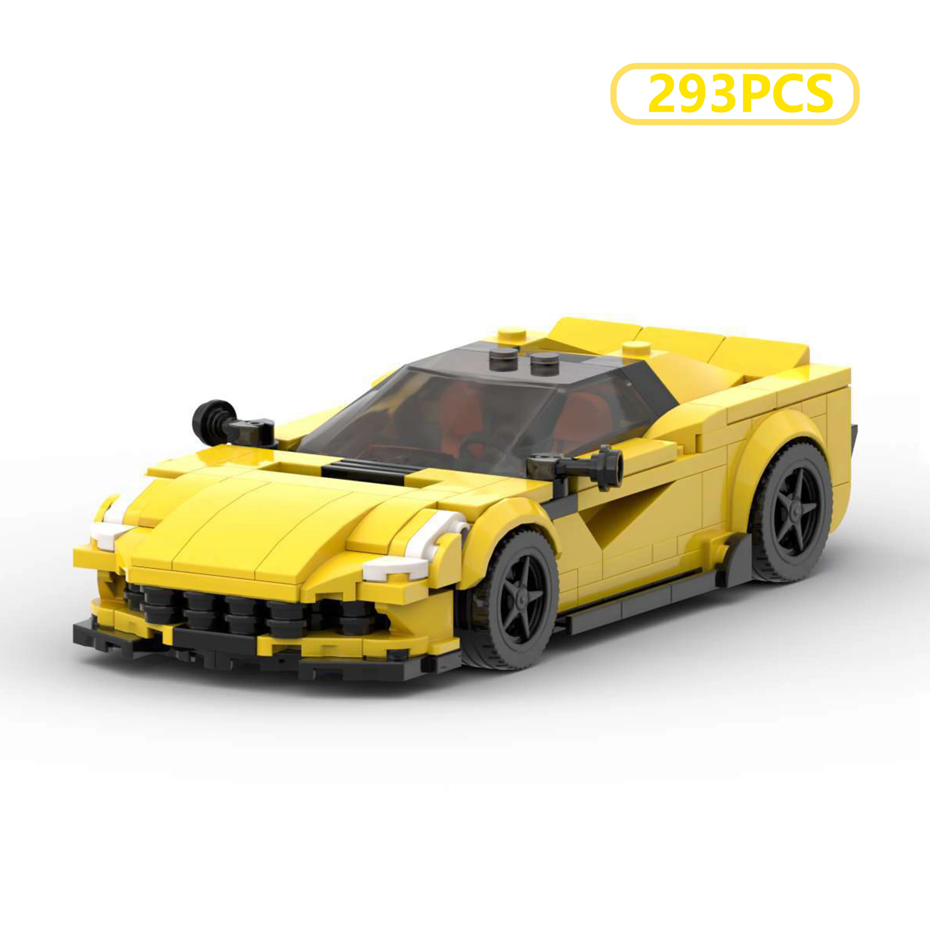 

MOC JDM Style Classic Street Racing Sports Car Building Blocks Model Creative Speed Garage Vehicle Toy for Boys