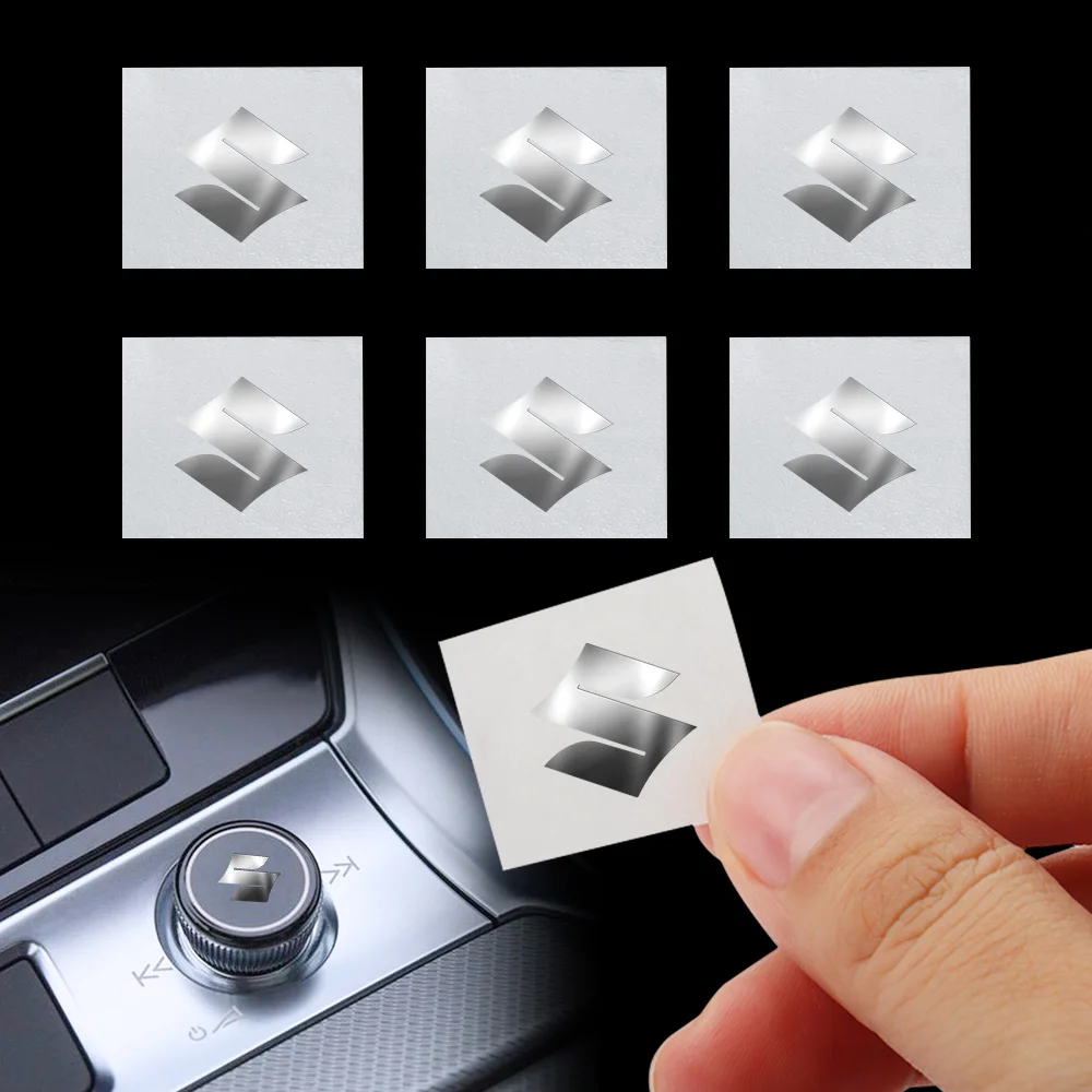 5/10 шт. никелевые металлические наклейки для салона автомобиля, значок автомобиля, наклейка на кузов для Suzuki Jimny Vitara Grand Vitara 2000-2018, автомобильные аксессуары