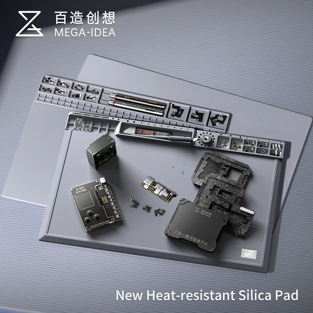 QIANLI MEGA-IDEA odporność na wysoką temperaturę silikonowa podkładka izolacyjna telefon podkładka robocza BGA PCB stacja lutownicza naprawa