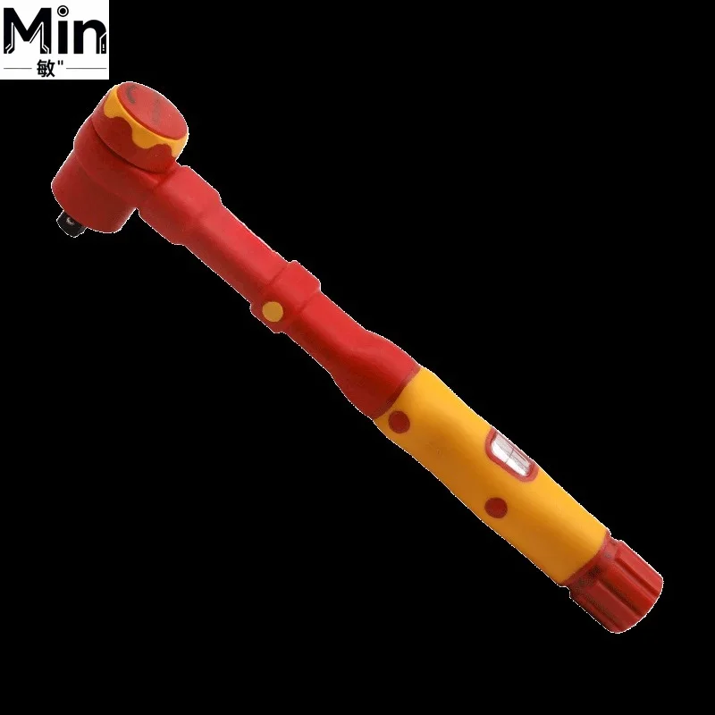 VDE Certified 3/8 Inch CR-V Insulated Torque Wrench 1000V Insulated Electrician Tool for Live Working Maintenance