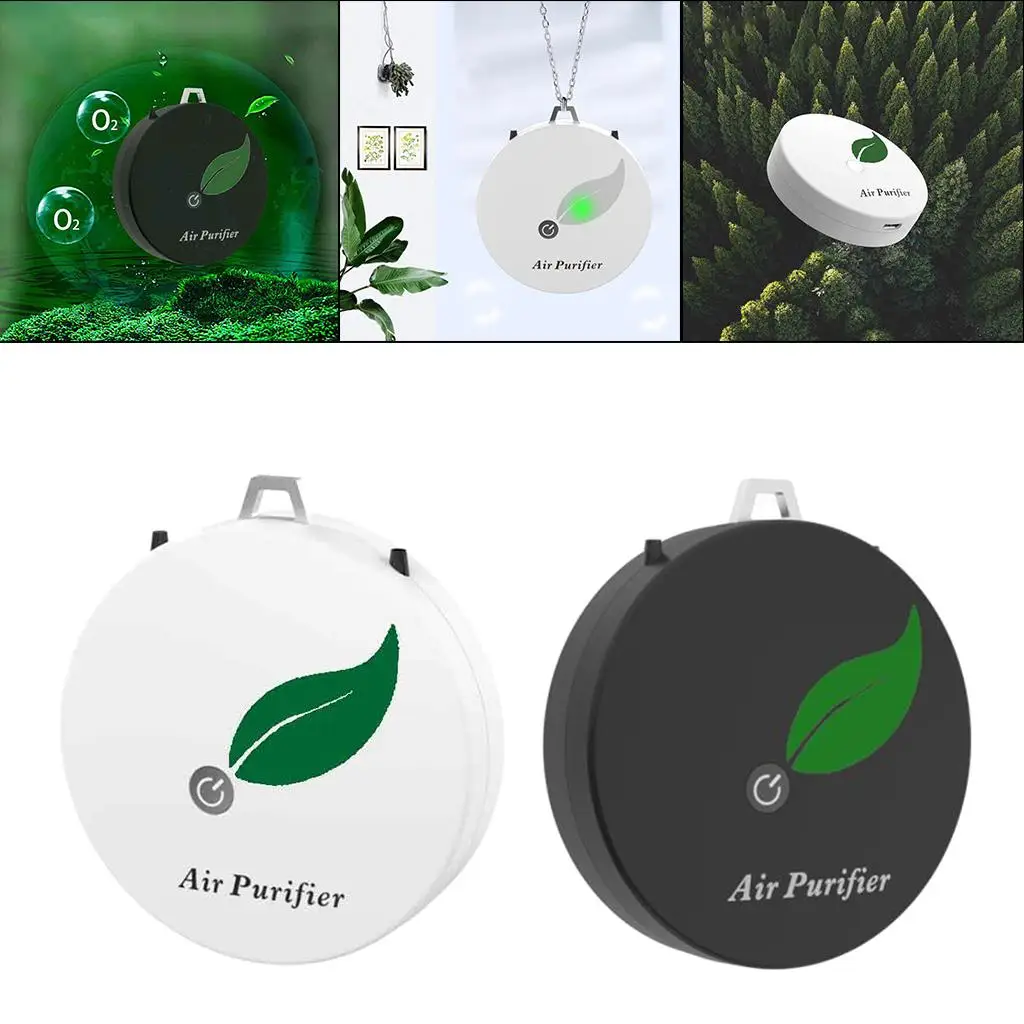 Portable Air Purifier Ion Generator Necklace for Adult Kid Odor Remove Car