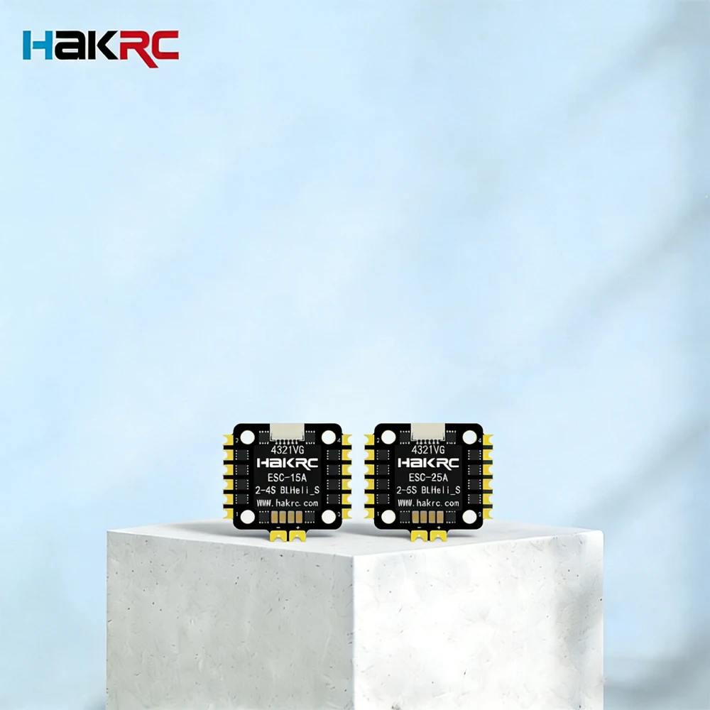 

HAKRC 15A/25A BLHeli_S 4-в-1 ESC 2-4S Dshot600 20x20мм для FPV-дронов и DIY-сборки
