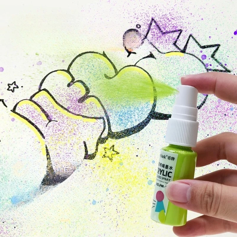DIY Acrylic Paint 12-48 Colors 20m Spray Acrylic Ink Waterproof Non Fading Wall Painting Fabric Color Art Acrylic Paints