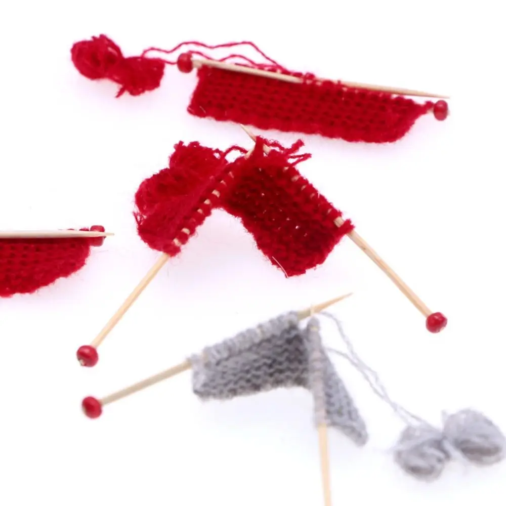 Thick Thread Miniature Knit Sweater Model Imitation Scene Props Dollhouse Miniature Handmade Knitted Handicraft Colorful