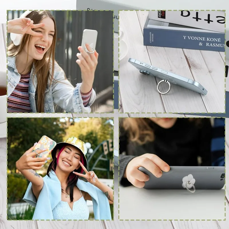 휴대전화 360용 투명 손가락 링 홀더 다이아몬드 기능 휴대폰 스탠드 범용 °   도 회전 휴대폰 브래킷 액세서리