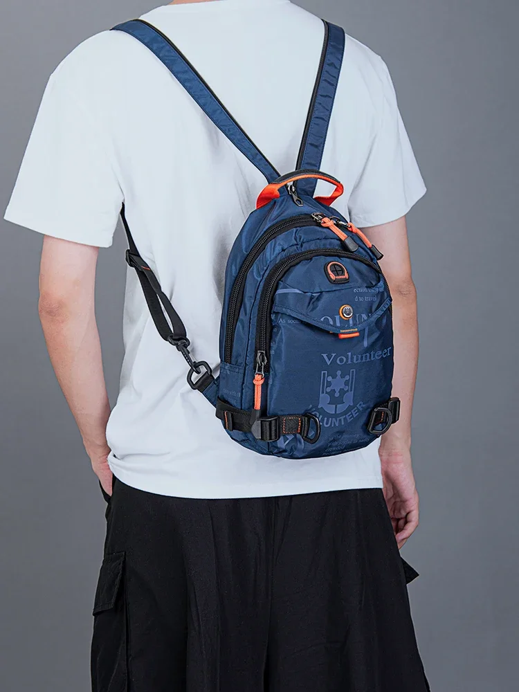 Mochila impermeável para homens, mochilas portáteis tamanho mini, bolsa de ombro elegante de alta qualidade, moda 2020, nova, 1518-22A