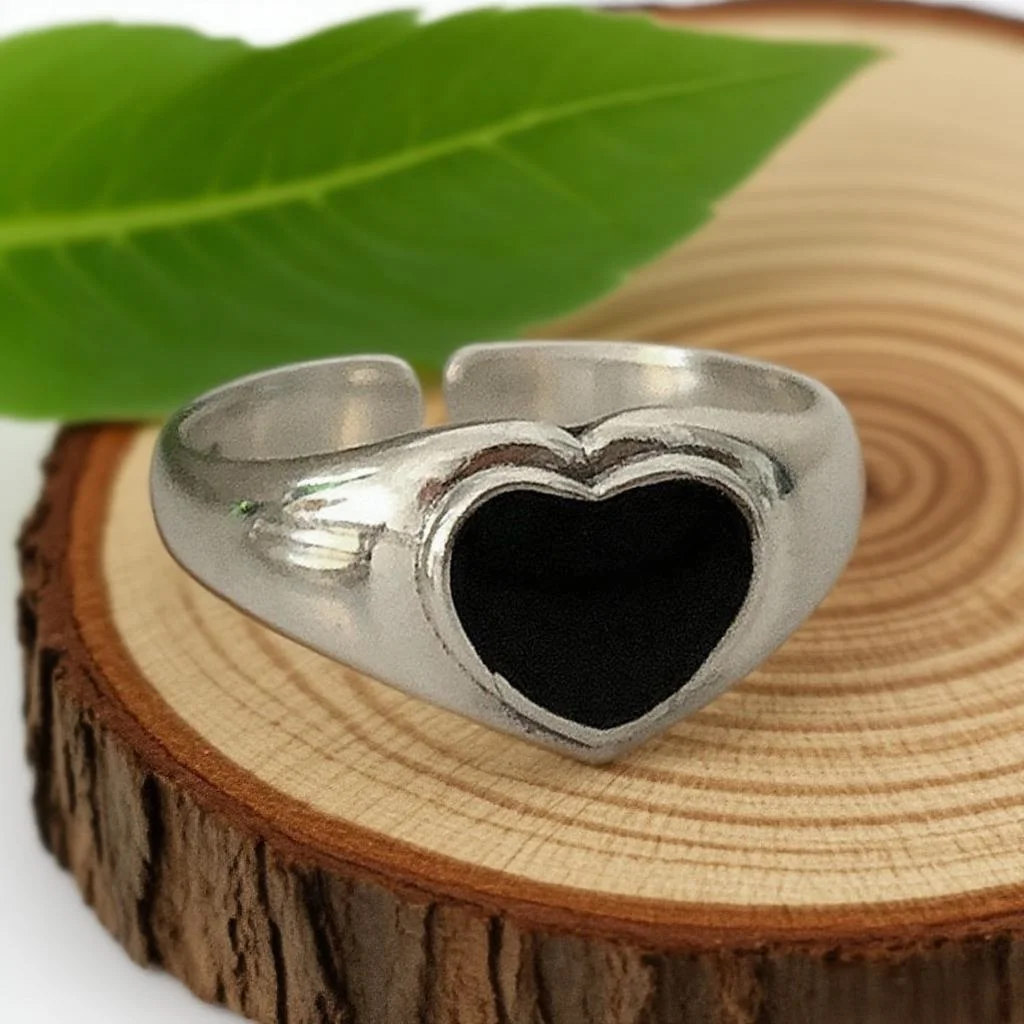 

Personalized Black Love Matte Brushed Texture Retro Opening Design Valentine's Day Party Accessories Gifts For Men And Women