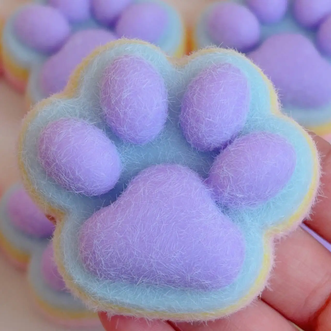 Juguete Blandito de Pata de Gato, Mochi Suave de Rebote Lento, Juguete Antiestrés Lindo para Aliviar el Estrés y la Descompresión
