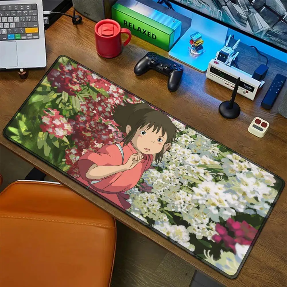 

Spirited Away Anime Mouse Pad Rubber Mat Laptop Xxl Mousepad Notebook Gamer Computer Table Gaming Accessories