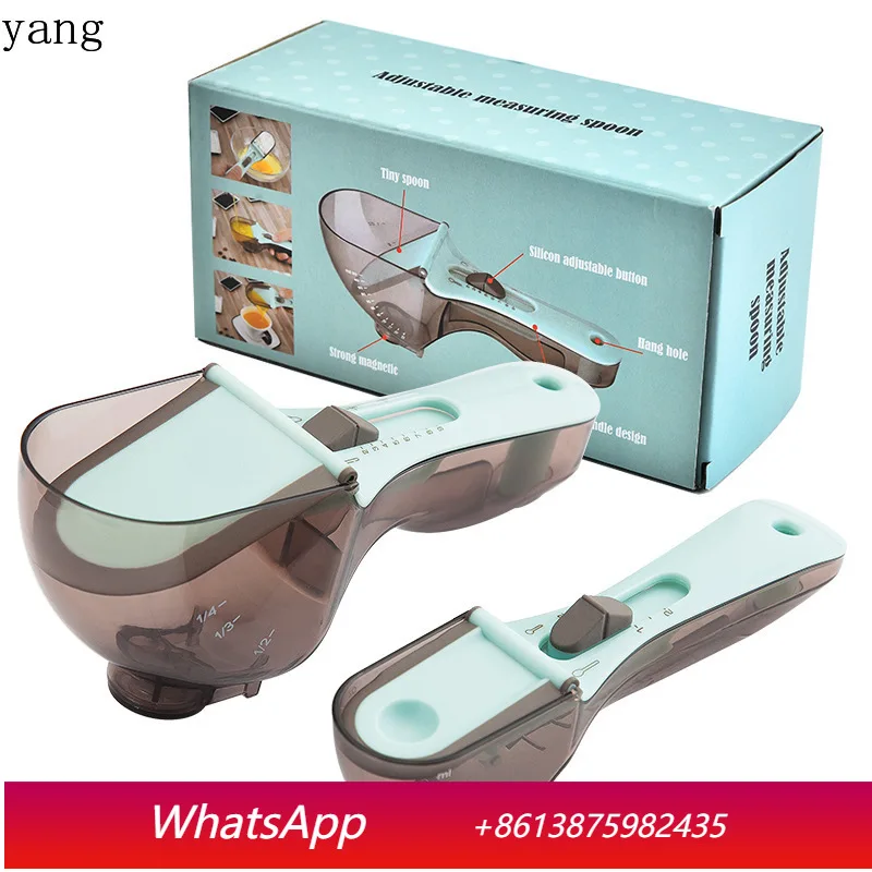 

CX Adjustable Measuring Spoon, Baking Plastic Kitchen Tool Scale Measuring Spoon