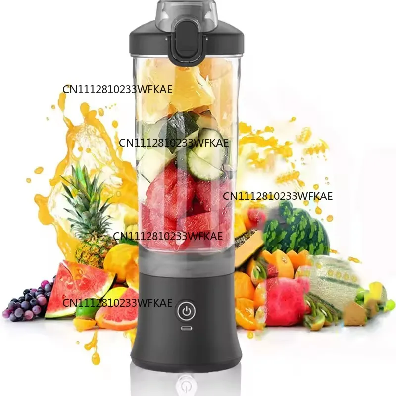 New Portable Blender 600ML Electric Juicer Fruit Mixer 4000mAh USB Rechargeable Smoothie Mini Blender Personal Juicer Colorful