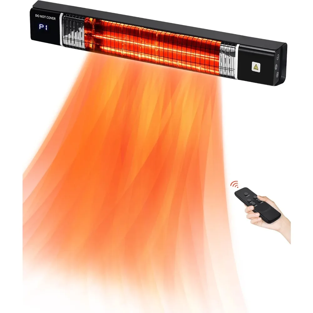 

Outdoor Heater,1500W Patio Heater,Garage Heaters with Remote,3 Power Settings,24H Timer,Quiet Operation, Overheat & Waterproof P