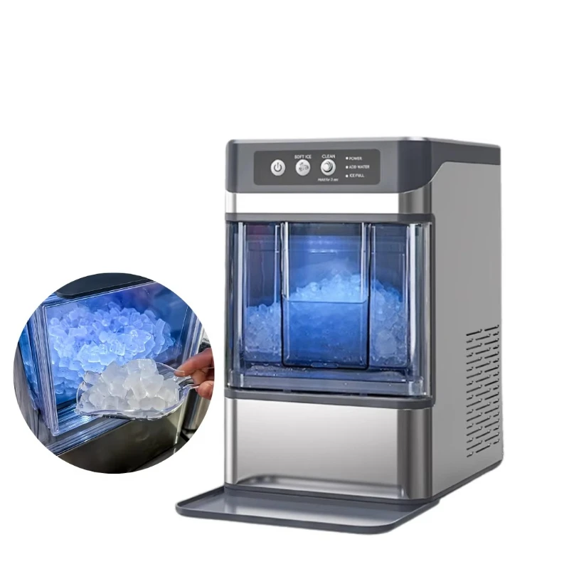 

Nugget Ice Maker Easy to Clean Continuous Operation, for Snack Bars and Bubble Tea Shops, Confirm Availability Now