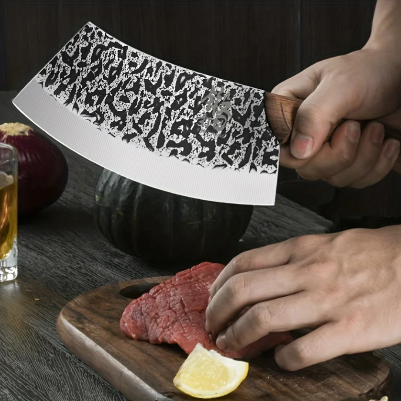 Sharp Stainless Steel Kitchen Knife for Slicing Meat and Vegetables - Perfect for Chefs and Home Cooks