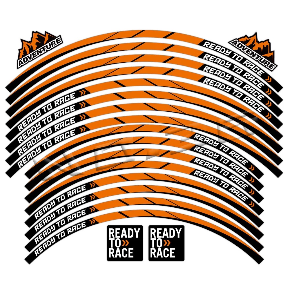 오토바이 휠 반사 스티커, 모토크로스 림 데칼 스트라이프, KTM 1290 슈퍼 어드벤처 Adv990 1190 890 790, 21 인치, 19 인치, 18 인치, 17 인치