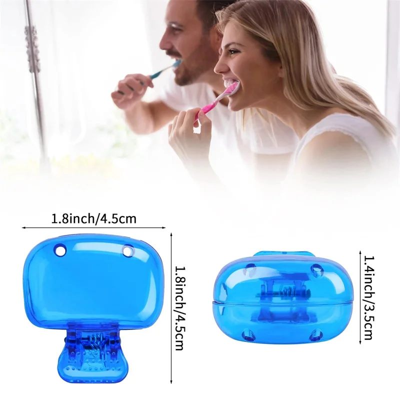 1PC portable plastic clip travel toothbrush head protective cover dustproof head cover suitable for family travel