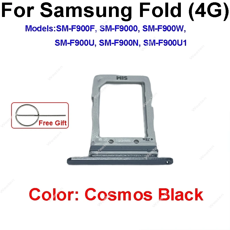 SIM Card Tray Holder For Samsung Galaxy Z Fold 1 2 3 4 Fold2 Fold3 Fold4 F9000 F9160 F9260 F9360 Sim Reader Slot Socket Adapter