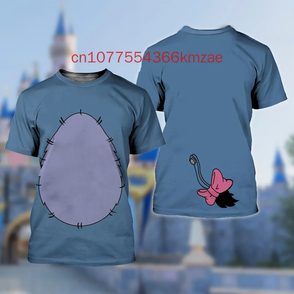 2025 New Disney Eeyore Donkey T-shirt 3D Print Cartoon Men Women T-Shirt Summer Casual Style Boys Girls Tops