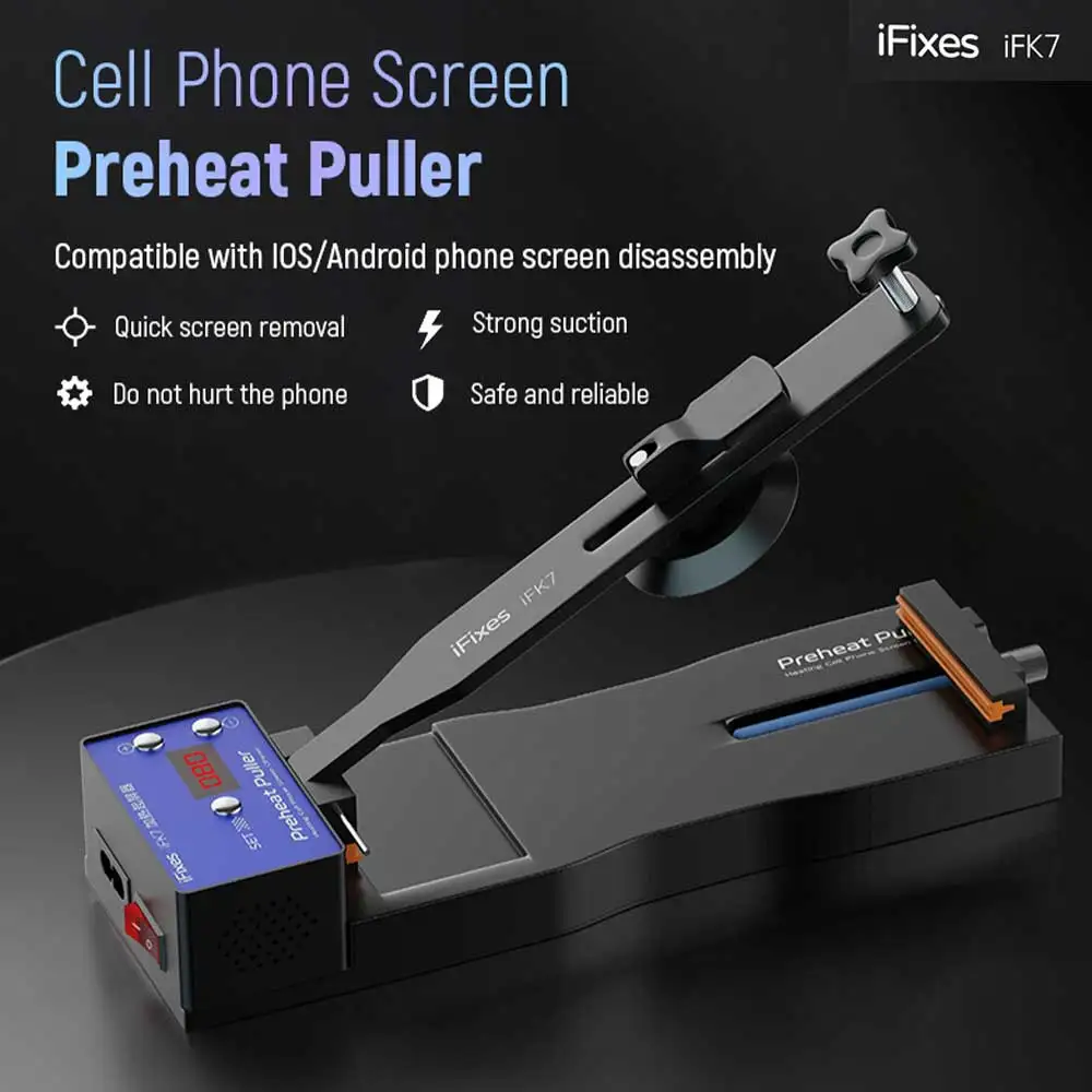 ifixes-ifk7-extracteur-de-prechauffage-d'ecran-de-telephone-portable-10-145-°-outil-de-dissipation-rapide-de-la-chaleur-pour-telephones-avec-temperature-precise-et-forte-aspiration