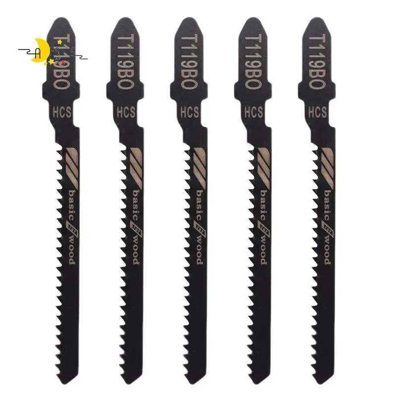 

AF95-20-Piece T119BO 12 TPI Assorted T-Shank Scrolling Jig Saw Blades Set For Precision Cutting Wood