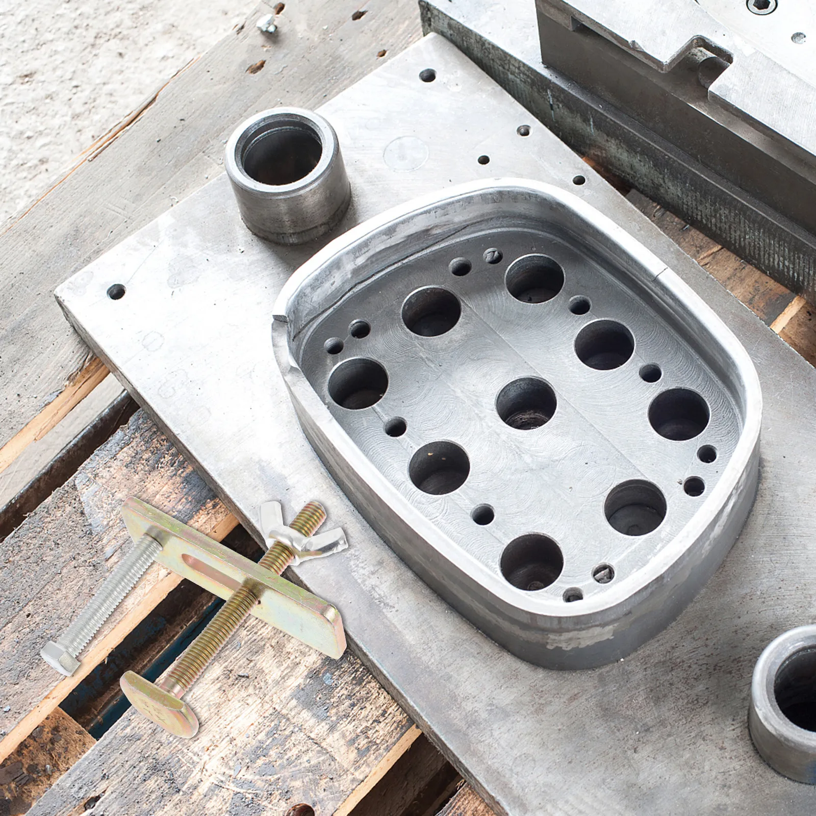 

2 комплекта стальных зажимов для фрезерных станков, зажимы для гравировальных машин, набор фиксирующих зажимов, полированная гладкая поверхность, простая установка, для крепления заготовок