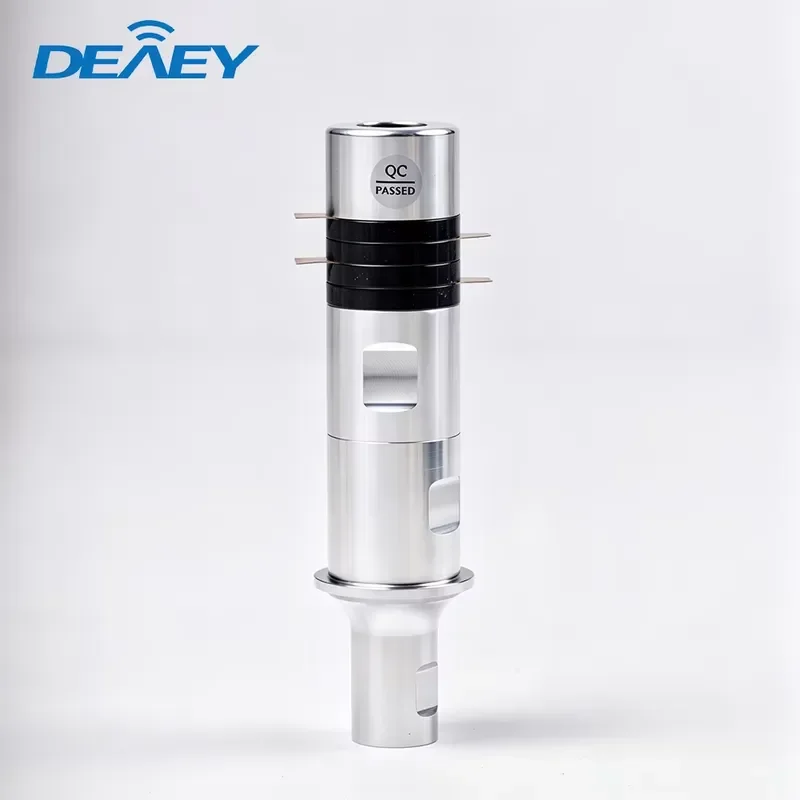 for 28KHz 1200W Low Vibration Ultrasonic Transducer for Fragile Thin Plastic Workpiece Small Connector Desktop Plastic Welder
