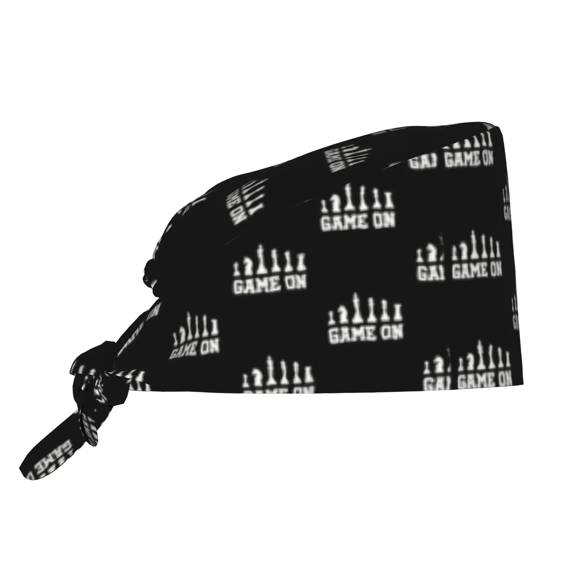 Custom Chess Players Medical Staff Scrubs Hat Women Men Board Game Doctor Nursing Surgical Cap Scrub Caps