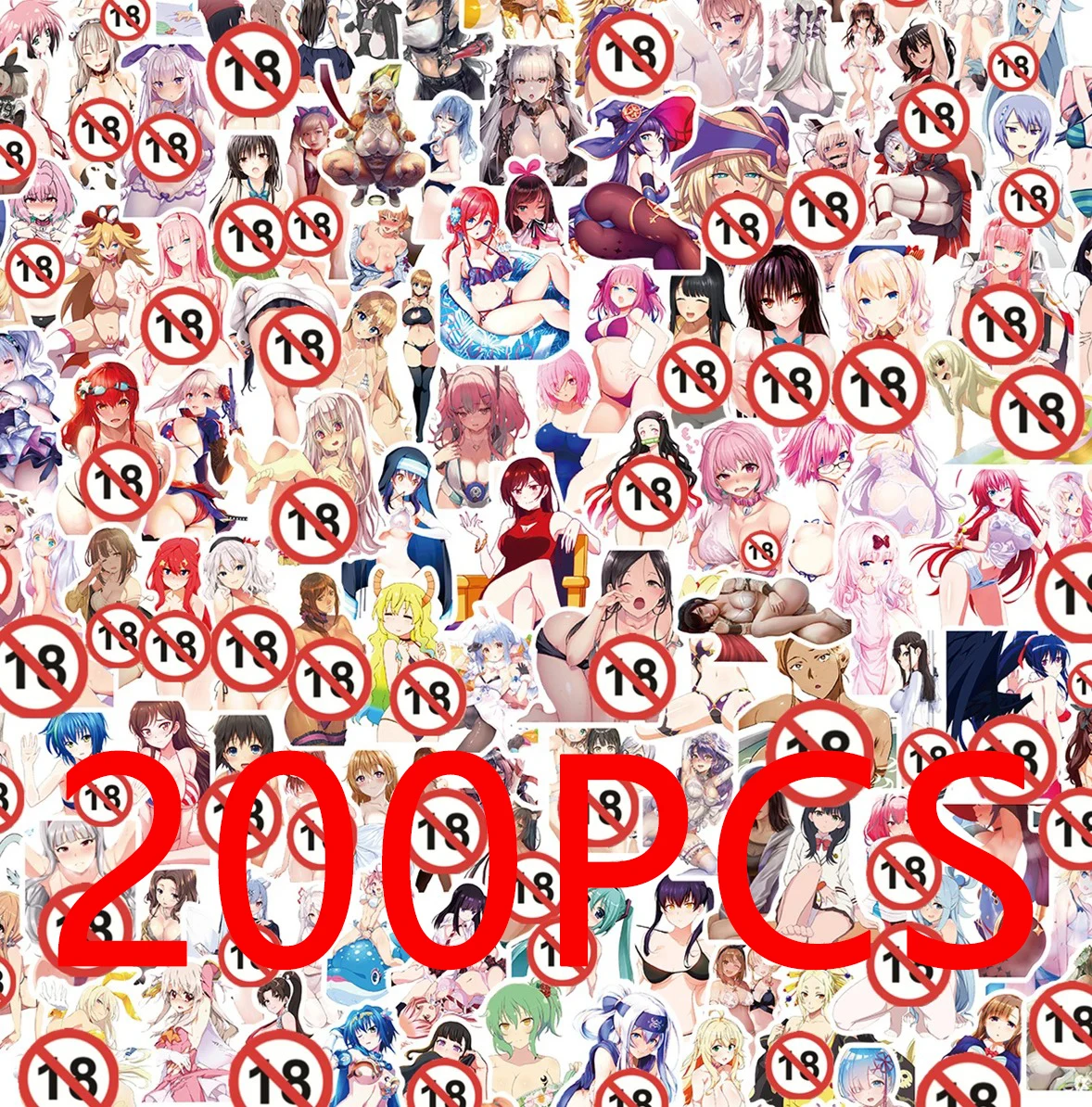 100/200 قطعة الكبار أنيمي Waifu فتاة مثير هنتاي ملصقات كول الشارات سيارة دراجة نارية جدار الأمتعة المحمول مقاوم للماء Kawaii ملصق