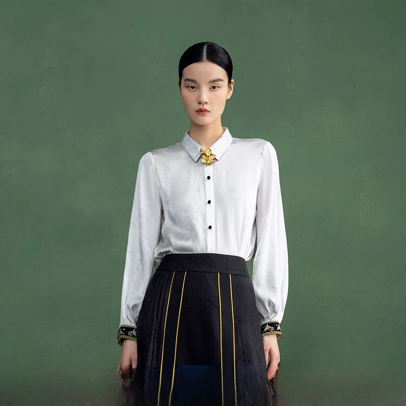 

Original Embroidered Long Sleeve Shirt Women's Fashion Comfortable Commute Spring Summer New Arrival Versatile Chinese Style ...