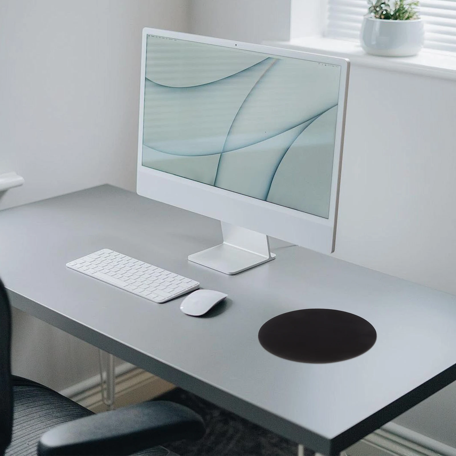 

Mouse Pad Moon Ergonomic Desk Large Computer Circular Mat Miniature