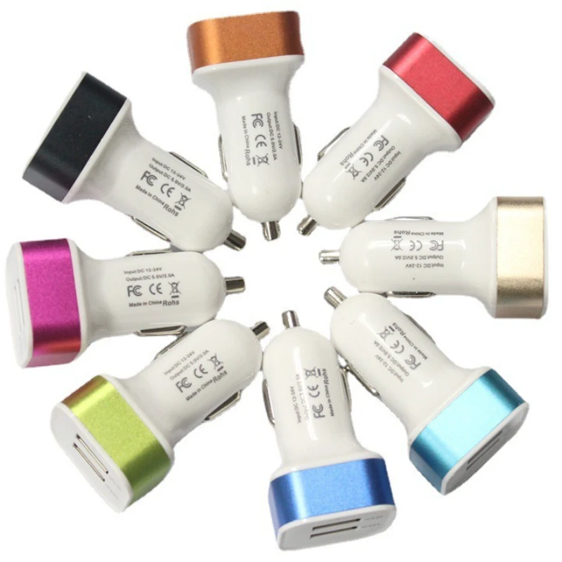 

Universal Car Charger 2.1A USB Adapter Dual-Port Vehicle Charger Accessory car Cigarette Lighter Adapter for phones