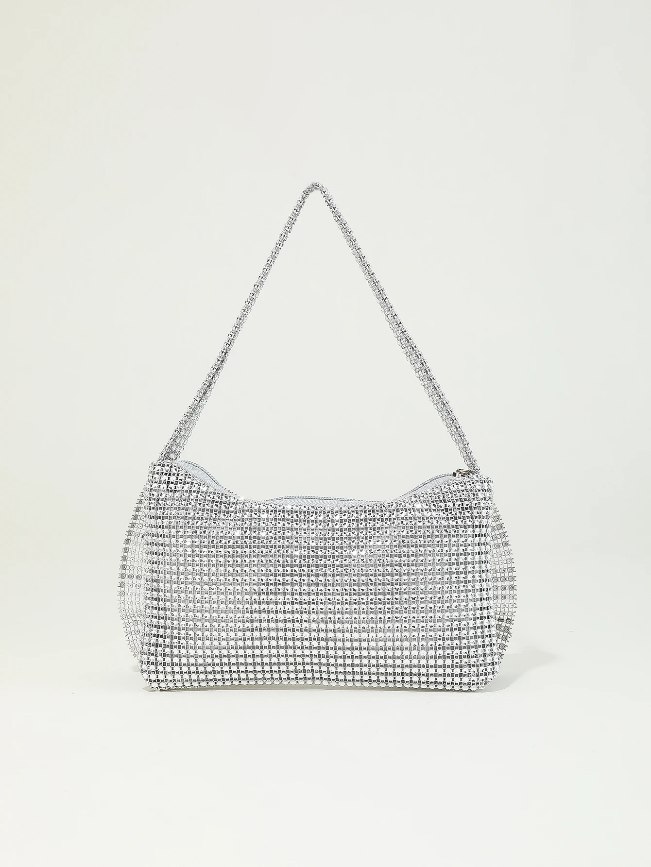 Fashion,gorgeous,Shiny rhinestone portable zippered bow decoration evening bag suitable for weddings, parties, and gatherings