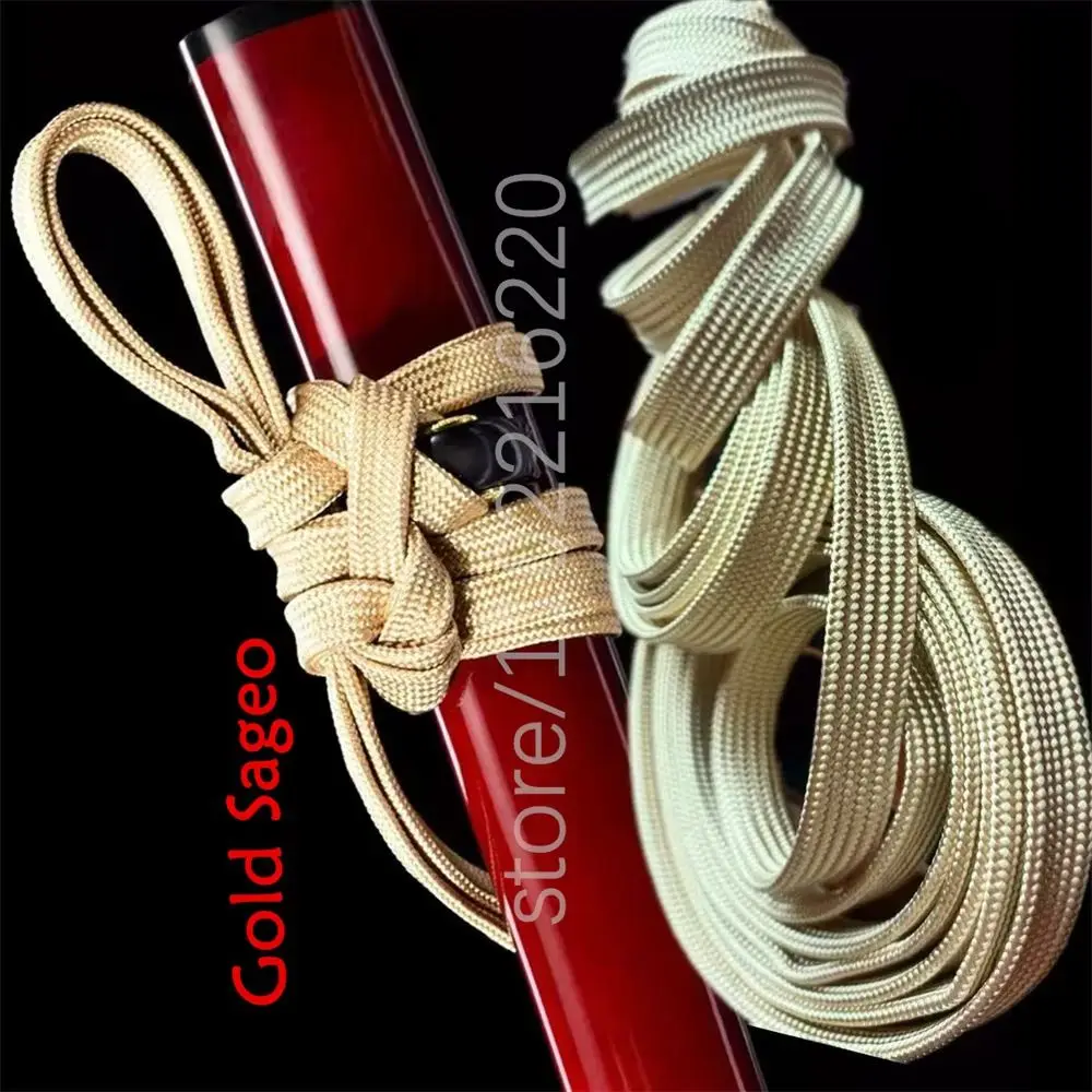 Gold Japan Katana Ito Sageo Hand Woven Cord for Japanese Samurai Sword Tsuka Rope Multiple Colors Choice Brand New