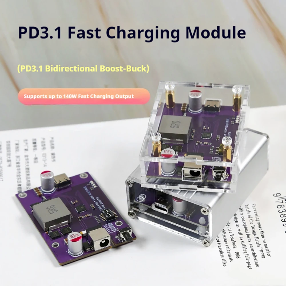 PD3.1 140W Power Bank DIY Module 2S/3S/4S/5S/6S Switchable IP2366 Bidirectional Boost Li-Battery Fast Charging Module