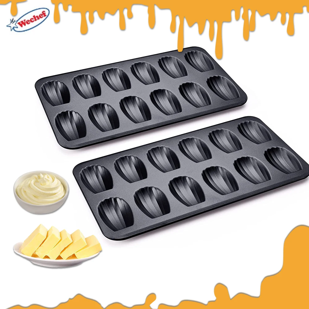 

Nonstick Madeleine Pan Shell Shaped Mini Cake Baking Mold Biscuit Chocolate Cookie Pastry Bakeware Tray Carbon Steel Mould