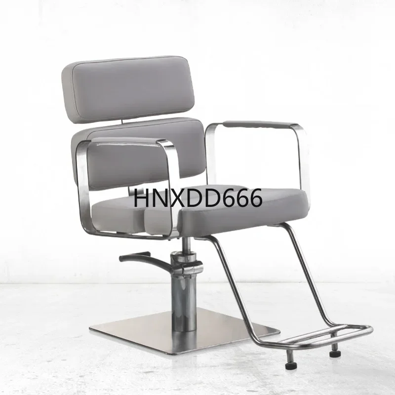 Stainless steel armrest beauty salon chair