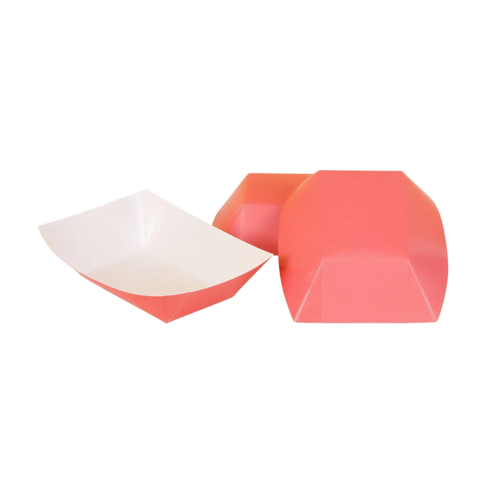 Sturdy Food Tray Tray Leakproof Serving Party Snack Disposable Boat Takeout Holder Container Strong Construction Paper Carton