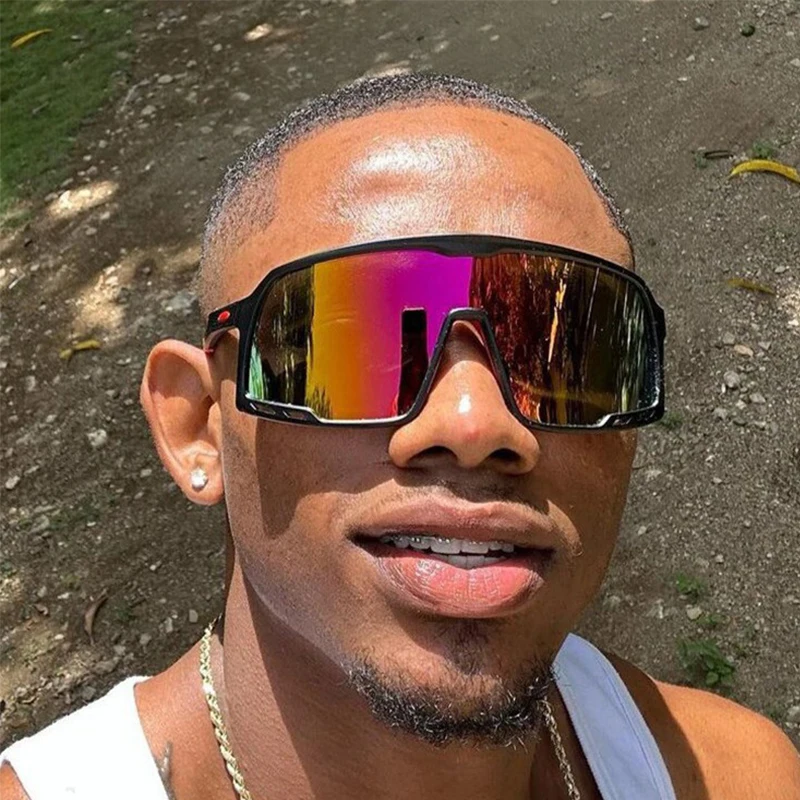 Outdoor Large Frame Cycling Sunglasses For Women Hiking Goggles Ski Pilot Glasses Sports Anti-ultraviolet Sunglasses 9321