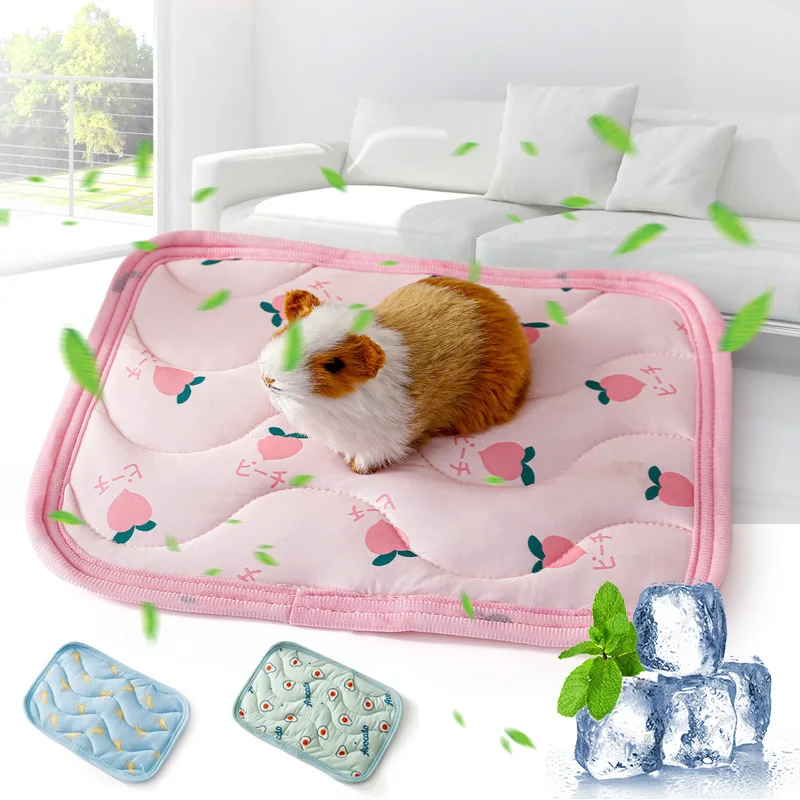 Soft Small Animal Breathable Cushion Thick Cool Bed Guinea Pig Chinchilla Rat Rabbit Nest House Bed Nest Bed Cage Sleeping Mat