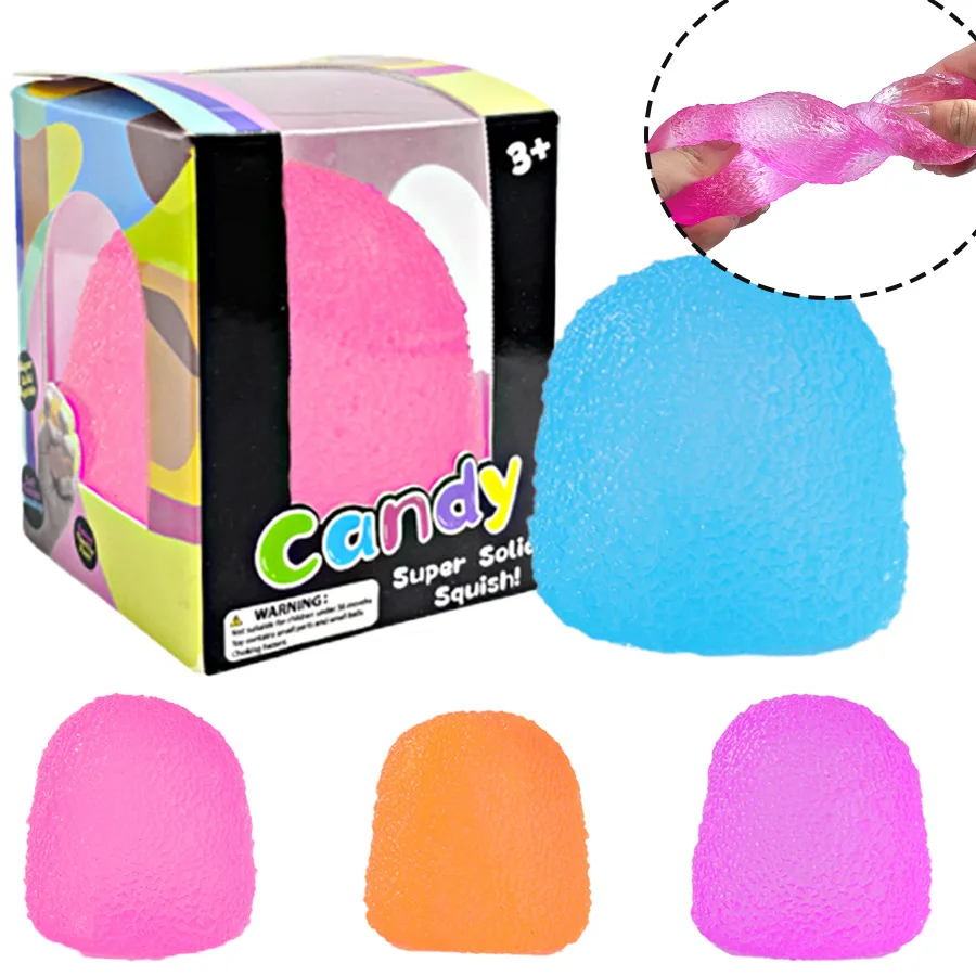 

Мяч для снятия стресса с каплями резинок, кавайная мягкая игрушка, детские игрушки для снятия стресса, липкие мягкие мягкие кубики-антистресс для аутизма, СДВГ, день защиты детей