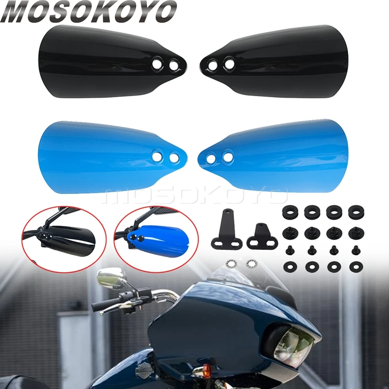 Polycarbonate Motorcycle Hand Guards Shield Handlebar Cover Handguards For Harley Touring FLHR FLTRX FLTRXS FLTRK FLHTK 2021-23