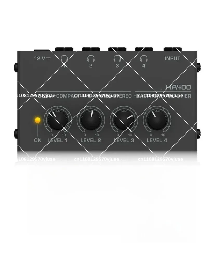 

4 Channel Mini Stereo Headphone Amplifier HA400 Ultra Compact Audio Amp with Power