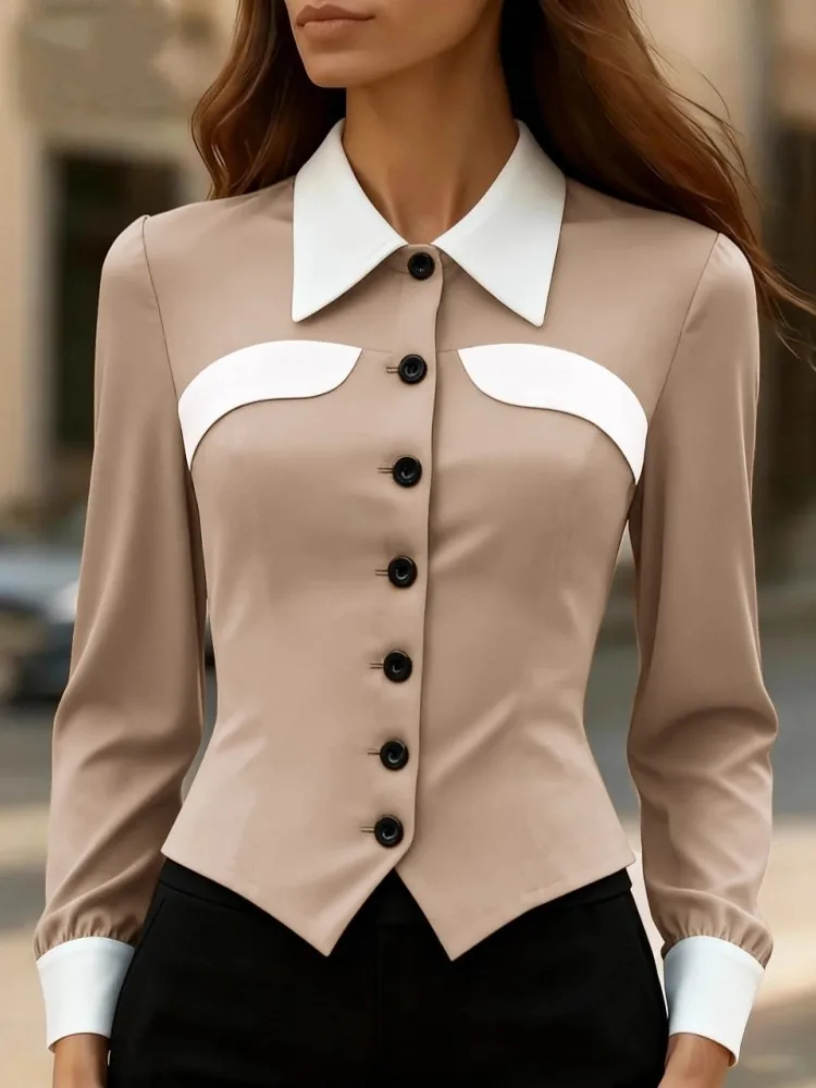 Blusas De Mujer 2026 primavera Otoño Invierno Blusa De manga larga Mujer blusa camisa Oficina elegante camisa De trabajo Top Blusas Mujer De Moda